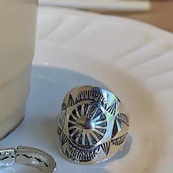 NEW STERLING SILVER RESIZABLE BOHO HIP HOP RETRO Y2K MINIMALIST RING - Picture 5 of 8